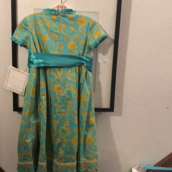 NWT Trish Skully Blue Damask dress Neiman Marcus - Picture 4 of 7